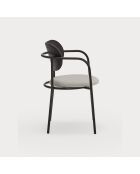 2 chaises Eclipse noires - 53x52x46/78cm