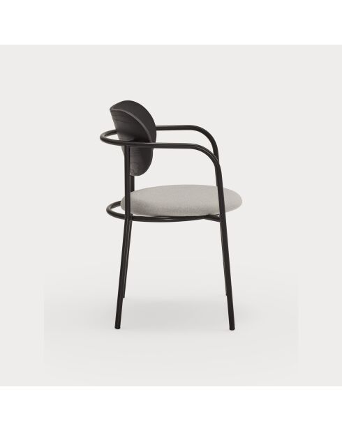 2 chaises Eclipse noires - 53x52x46/78cm