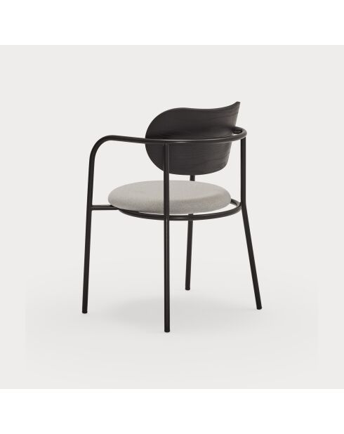 2 chaises Eclipse noires - 53x52x46/78cm