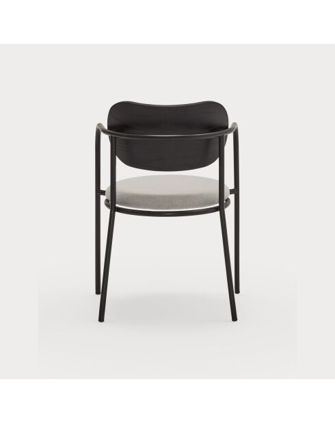 2 chaises Eclipse noires - 53x52x46/78cm