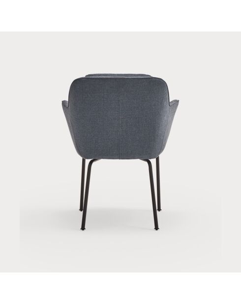 2 chaises Sadira bleu pétrole - 65x66,5x85cm