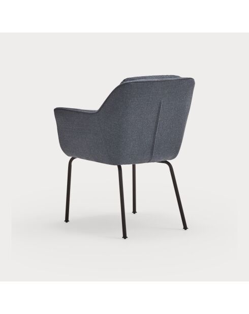 2 chaises Sadira bleu pétrole - 65x66,5x85cm