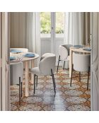 2 sedie Mogi 60105 grigio chiaro - 59x56x49/81cm