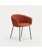 2 Stühle mit Armlehnen Add 107-0035 Terrakotta - 56x58x48/81cm