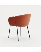 2 Stühle mit Armlehnen Add 107-0035 Terrakotta - 56x58x48/81cm