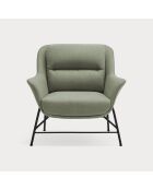 Fauteuil Sadira gris vert - 88x84x87cm