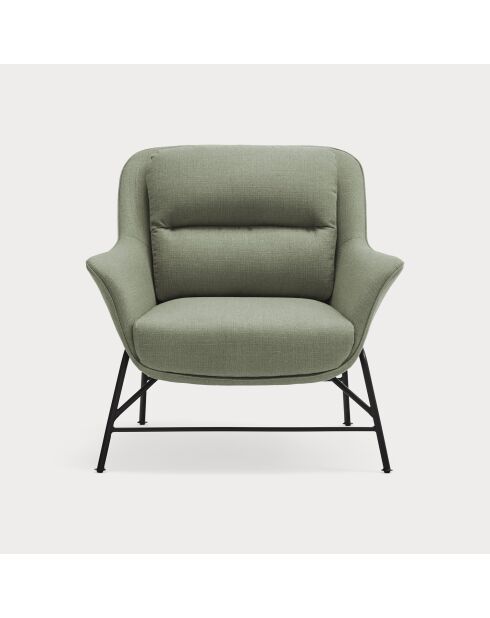 Fauteuil Sadira gris vert - 88x84x87cm