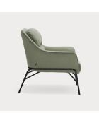 Fauteuil Sadira gris vert - 88x84x87cm