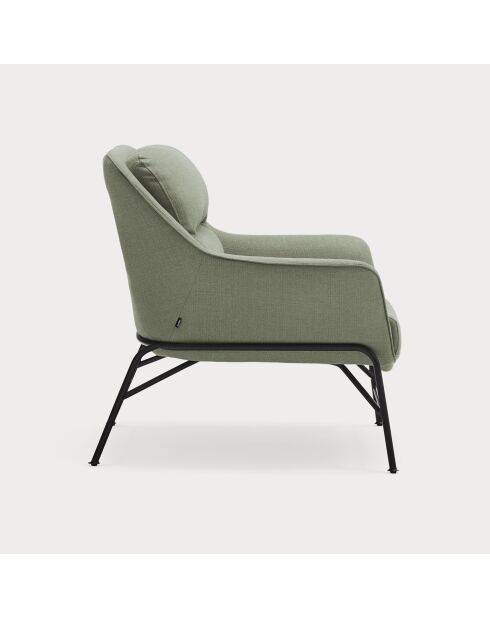 Fauteuil Sadira gris vert - 88x84x87cm
