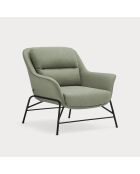 Fauteuil Sadira gris vert - 88x84x87cm