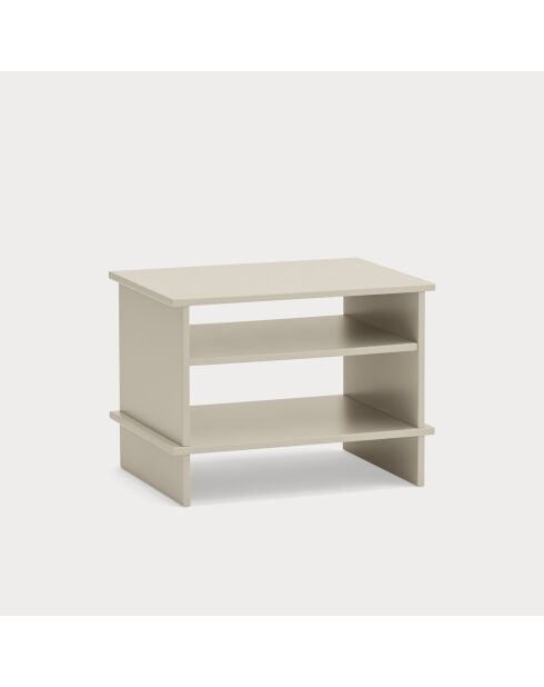 Inari Nachttisch 2 Regale Sand - 54x40x40cm