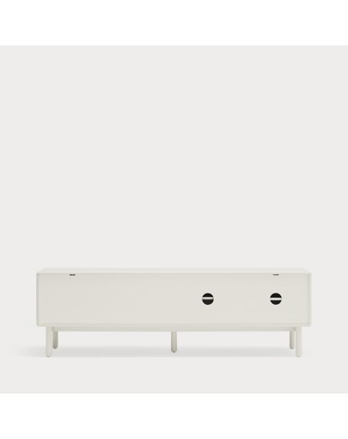 Corvo TV-Ständer 2 Türen, 2 Schubladen und 1 cremefarbene Nische - 180x40x56cm