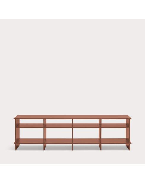Inari ziegelroter TV-Ständer - 180x40x50cm