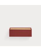 Comodino Arista 1 cassetto bordeaux - 50x35x16cm