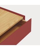 Comodino Arista 1 cassetto bordeaux - 50x35x16cm
