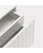 Comodino Sierra 1 frontale e 2 cassetti interni bianco - 48x35x55cm