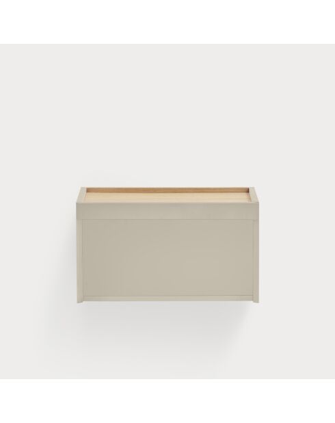 Otto Nachttisch 2 Schubladen Sand und Eiche - 52x35x46cm