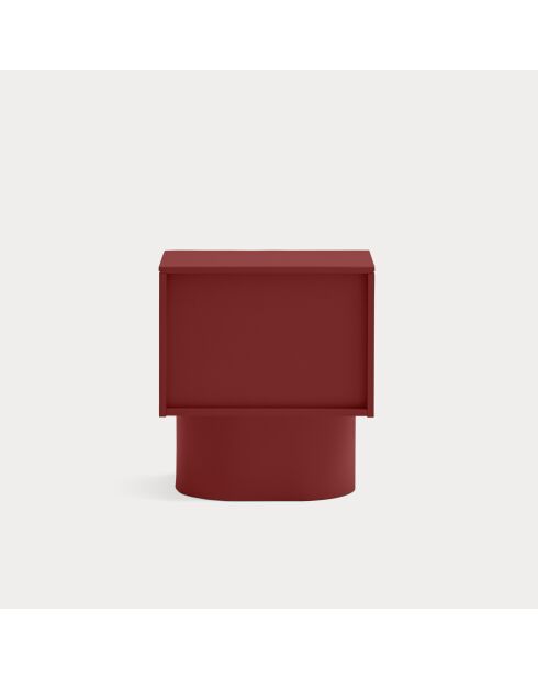 Comodino Totem 2 cassetti rosso - 50x36,5x55cm