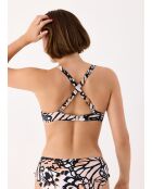 Schwarzes Bikinioberteil Rhodes mit Bügeln