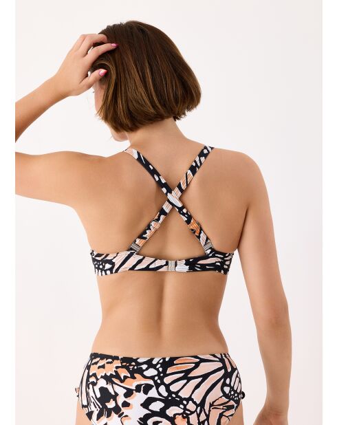 Schwarzes Bikinioberteil Rhodes mit Bügeln