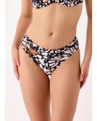 Top bikini nero Rhodes con ferretto