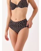 Bruine badpaktop met beugel Monica