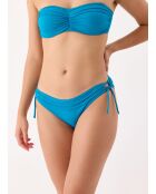 Grace blaues Bandeau-Bikinioberteil