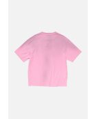 Snoeproze T-shirt met gespoten logo