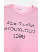 Snoeproze T-shirt met gespoten logo