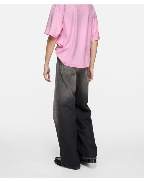 Snoeproze T-shirt met gespoten logo