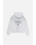 Grijze hoodie met fleece-logo
