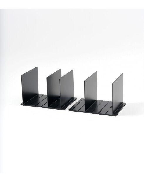 Set de 2 organizadores de bolsas inteligentes negros - 31,8 x 24 x 21 cm