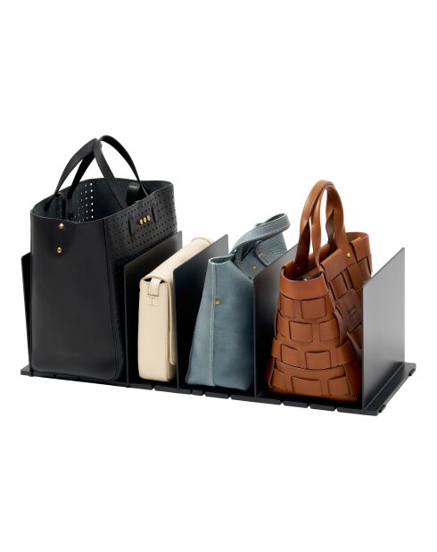 Set de 2 organizadores de bolsas inteligentes negros - 31,8 x 24 x 21 cm