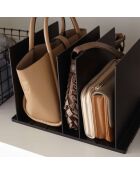 Set de 2 organizadores de bolsas inteligentes negros - 31,8 x 24 x 21 cm