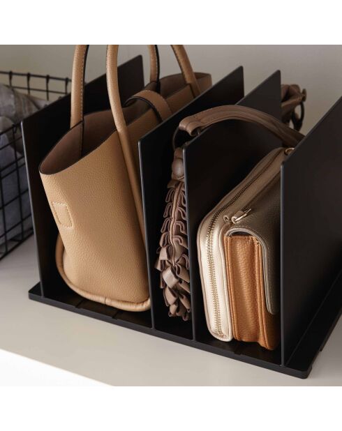 Set de 2 organizadores de bolsas inteligentes negros - 31,8 x 24 x 21 cm