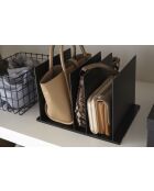 Set de 2 organizadores de bolsas inteligentes negros - 31,8 x 24 x 21 cm