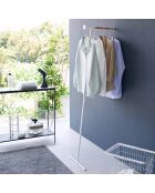 Perchero Tower con soporte para vaporera blanco, 38,5 x 47 x 162 cm