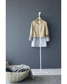 Perchero Tower con soporte para vaporera blanco, 38,5 x 47 x 162 cm