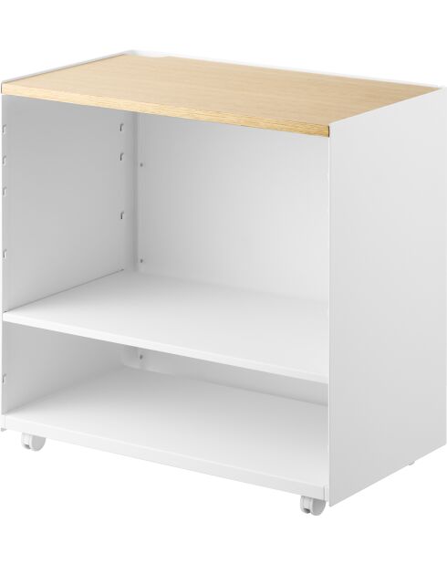Set de 2 organizadores de bolsas inteligentes blancos - 31,8 x 24 x 21 cm