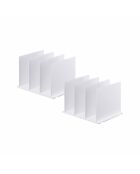 Set de 2 organizadores de bolsas inteligentes blancos - 31,8 x 24 x 21 cm