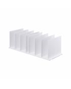 Set de 2 organizadores de bolsas inteligentes blancos - 31,8 x 24 x 21 cm