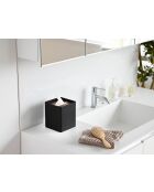Black Rin vierkante tissuehoes - 13x13x15,5 cm