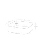 Black Tower rotierendes Ablagefach - 20x20x6,3 cm