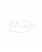 White Tower rotierendes Ablagefach - 20x20x6,3 cm