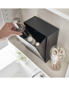 Film Tower zwarte opbergdoos met zelfklevende haak - 17x8,7-16x20 cm