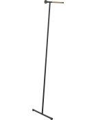 Tower schwarzer Kleiderständer mit Dampfgarerhalterung - 38,5 x 47 x 162 cm