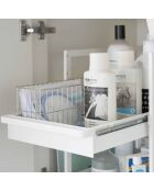 Tower White 2-laagse verschuifbare onderspoelbak - 30,4x42,4-68,5x45,3 cm