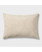 Taie d'oreiller microfibre-soie rectangle sand - 50x70 cm