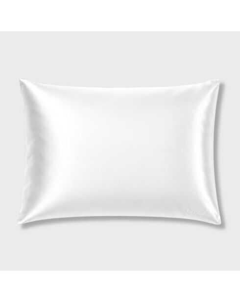 Taie d'oreiller microfibre-soie snow rectangle - 50x70 cm