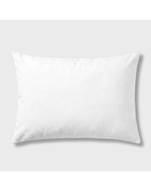Taie d'oreiller microfibre-soie snow rectangle - 50x70 cm